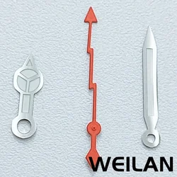 Vibrant Luminous Multicolor Watch Hands Set - Silver, Red, Green, Blue, Orange, Gunmetal, Yellow, Gold (Silver Orange 3)