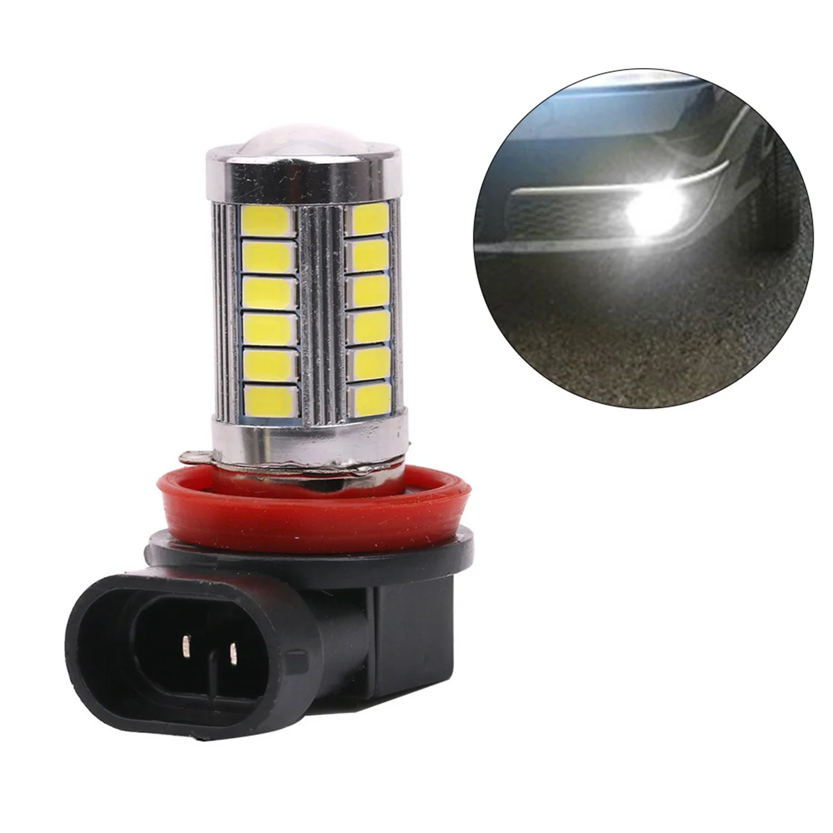 

Фонарь для передних фар, лампочка для передних фар SMD H11 10 Вт, фонарь для передних фар, лампочка для передних фар, 5630, 33 светодиода, 6000K