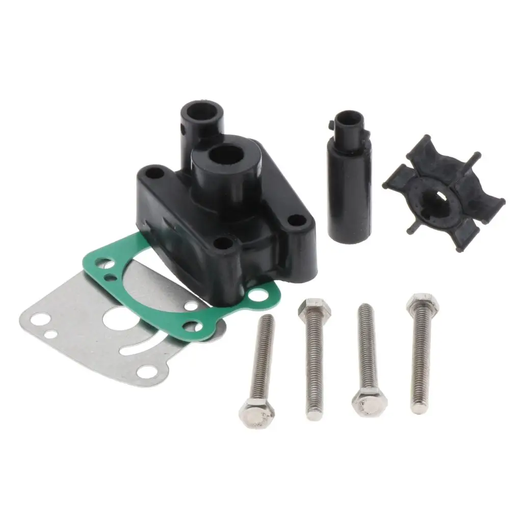 보트 워터 펌프 임펠러 수리 키트, 야마하 4/5HP, 2 스트로크 선외 엔진, 6E0-W0078-A2/00, 보트 액세서리, 해양, 세트당 9 개