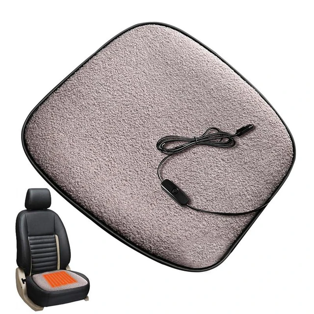 Heated Car Seat Cover USB Heated Car Seat Pad Electric Cushion 12W  Thermostat Heating Cushion Heated Seat Cushion For Car Home - AliExpress