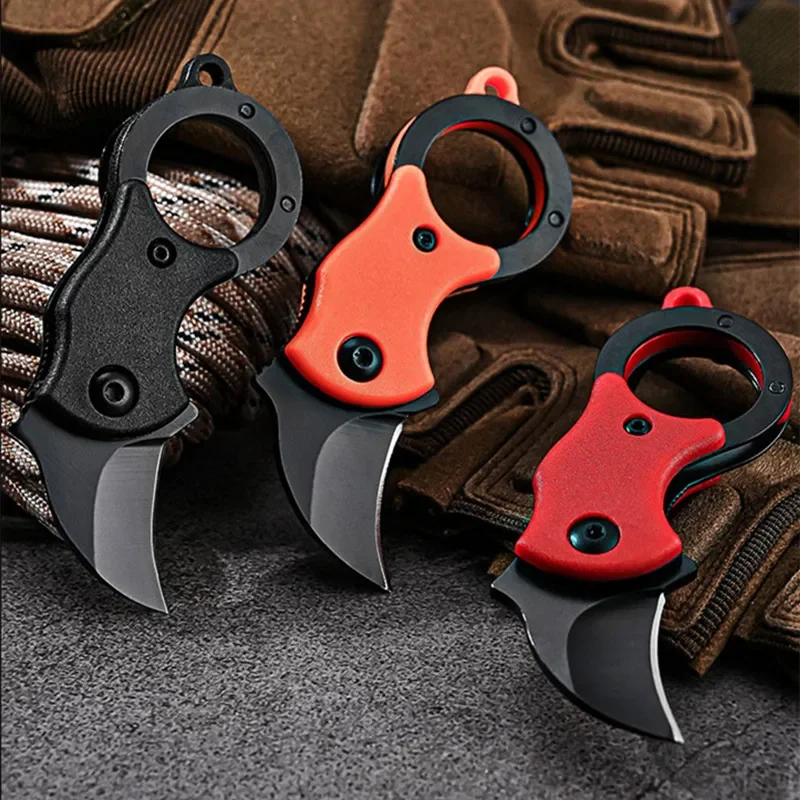 Outdoor Pocket Knife Portable EDC Key Knife Fox Knife Paw Knife Case Opener Knife Necklace Carry-on Portable Mini Pocket Knife 2