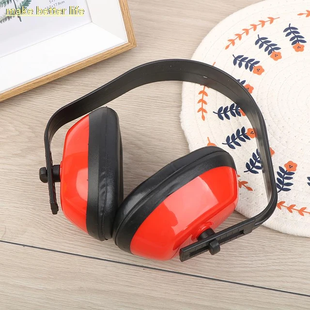 Auriculares insonorizados de plástico con reducción de ruido, protectores  auditivos antigolpes, protección auditiva, Color Rojo - AliExpress