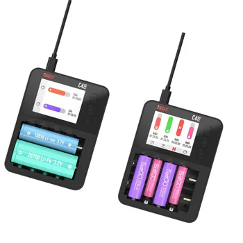 ISDT C4 EVO Smart Battery Charger Type-C QC3.0 Output for AA AAA Li-ion IPS Display Screen and Fire Prevention 1