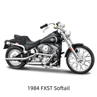 Maisto 1:18 Harley Davidson 1984 FXST Softail Die Cast Vehicles Collectible Hobbies Motorcycle Model Toys 1