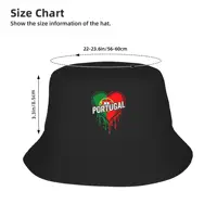 Chapeau Bob d'été avec drapeau du Portugal pour hommes et femmes, casquette de pêcheur, chapeau de pêcheur pour l'extérieur 4