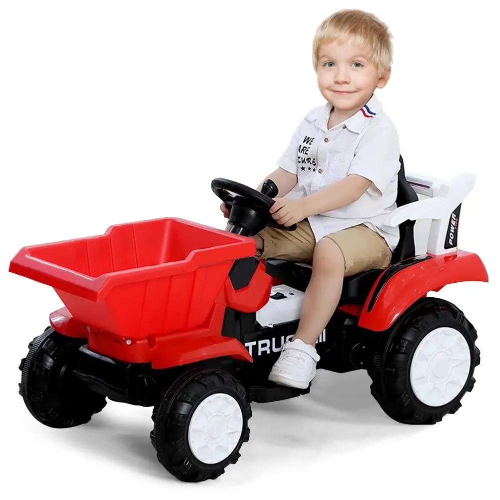 Ride on Bulldozer, Battery Powered Digger, Forward & Backward, Front Loader Bucket, Electric Construction Vehicle for Kids