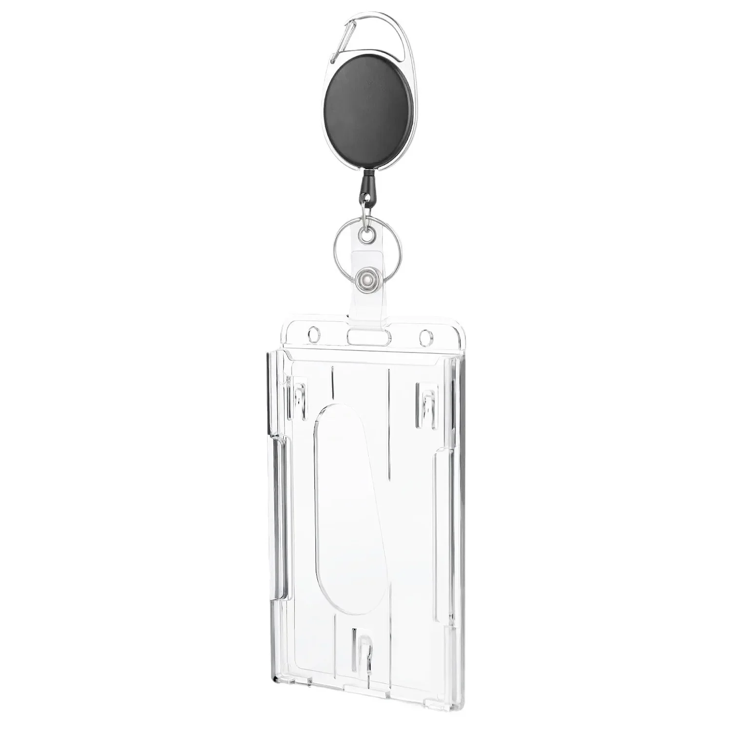 Card Holder Card Sleeve ID Card Case ID Card Holder Wallet Card Holder Credit Card Holder Card Wallet Document Card Wallet Wallet Card Bag Transparent Double Cards Slots ID Tag Badge Holder Badge Reel 2 Cards Storage Organizer Employee Pass Work Card Case