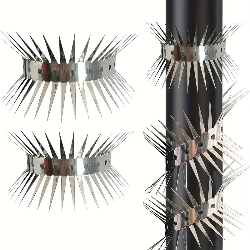 3/5/7pcs Biupky Outdoor Bird Repellent, Multifunctional Anti-Squirrel, Mink, Snake, Cat, Outdoor Animal Defense Spike Barrier 5