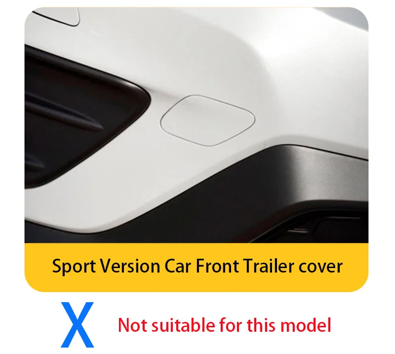 Front Bumper Tow Hook Cover Towing Eye Cap For Volvo XC60 2014 2015 Car Trailer Hauling Eye Lid