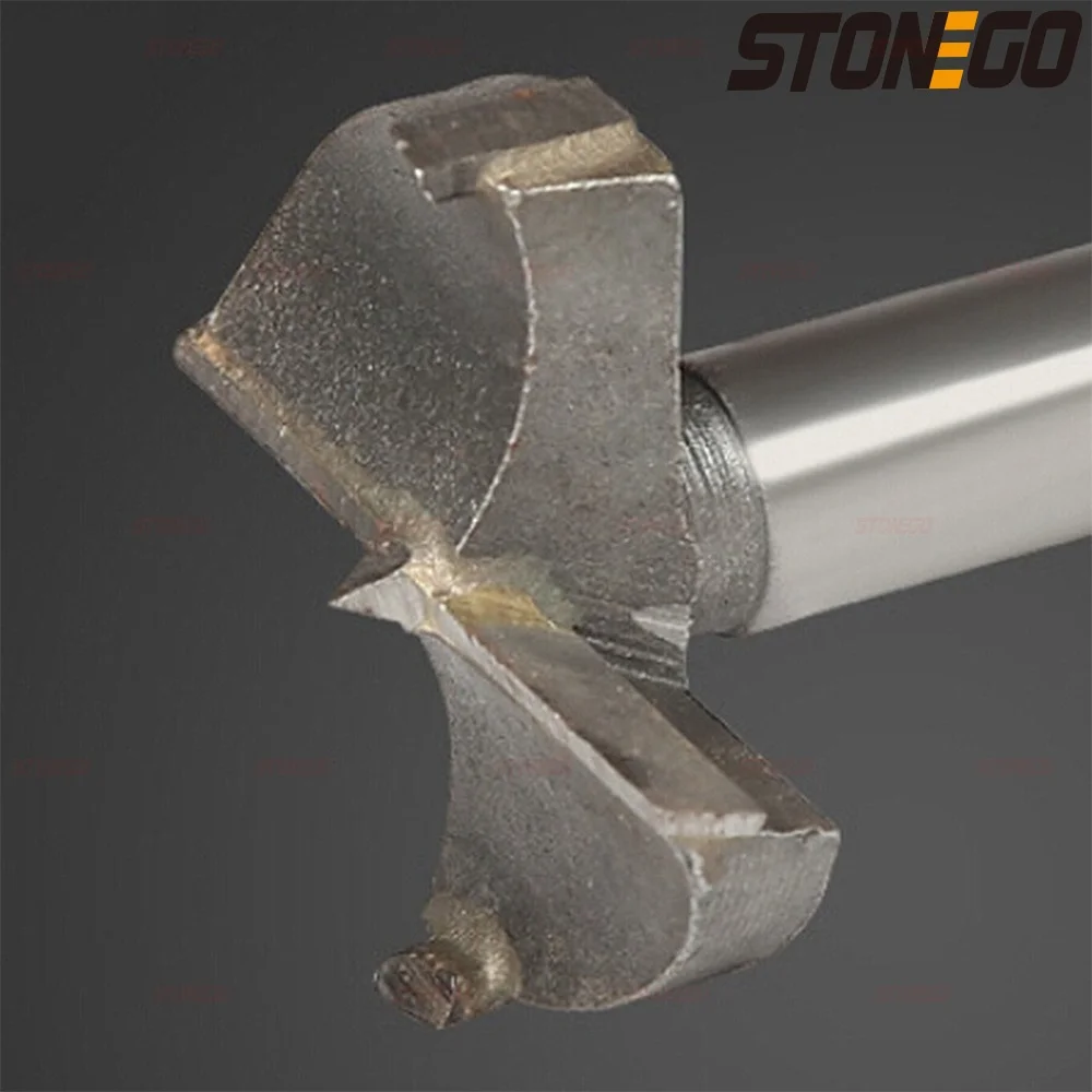STONETO 카바이드 오거 막힘 톱 절단 도구, 목공 구멍 오프너 드릴 비트, 원형 힌지, 나무 문 펀칭, 1 개