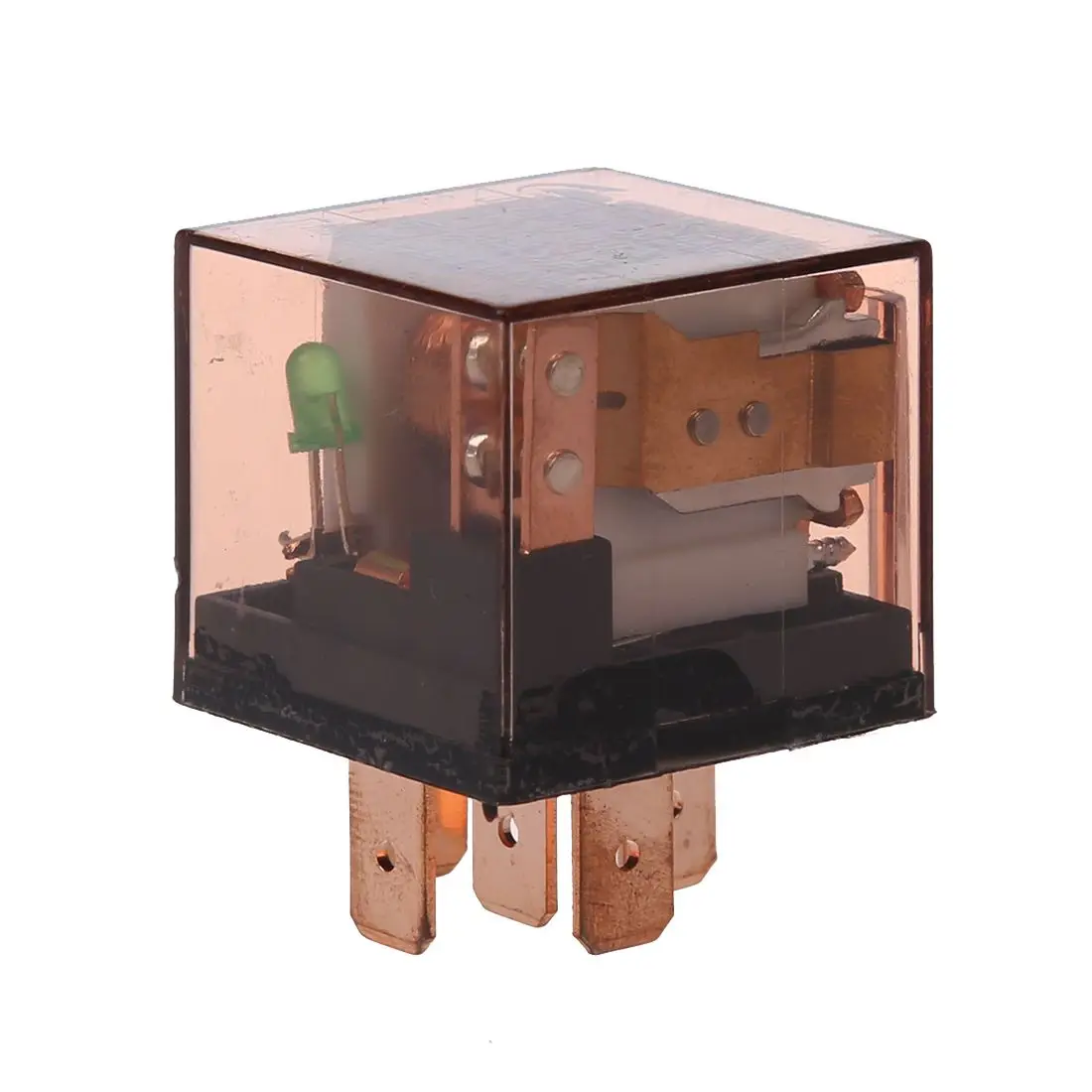 Dc 24V 80A 1No 1Nc Spdt 5 Pin Indicatore Luminoso Verde Relè Per Auto Per Camion Automobilistico