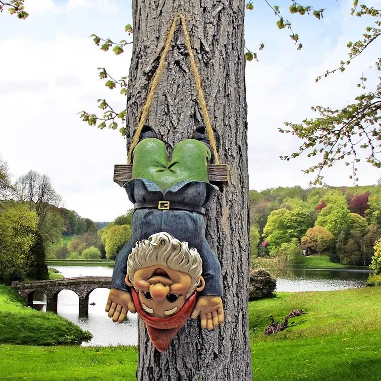 

Garden Gnome Alfie Acrobat Swing Gnome Pendant