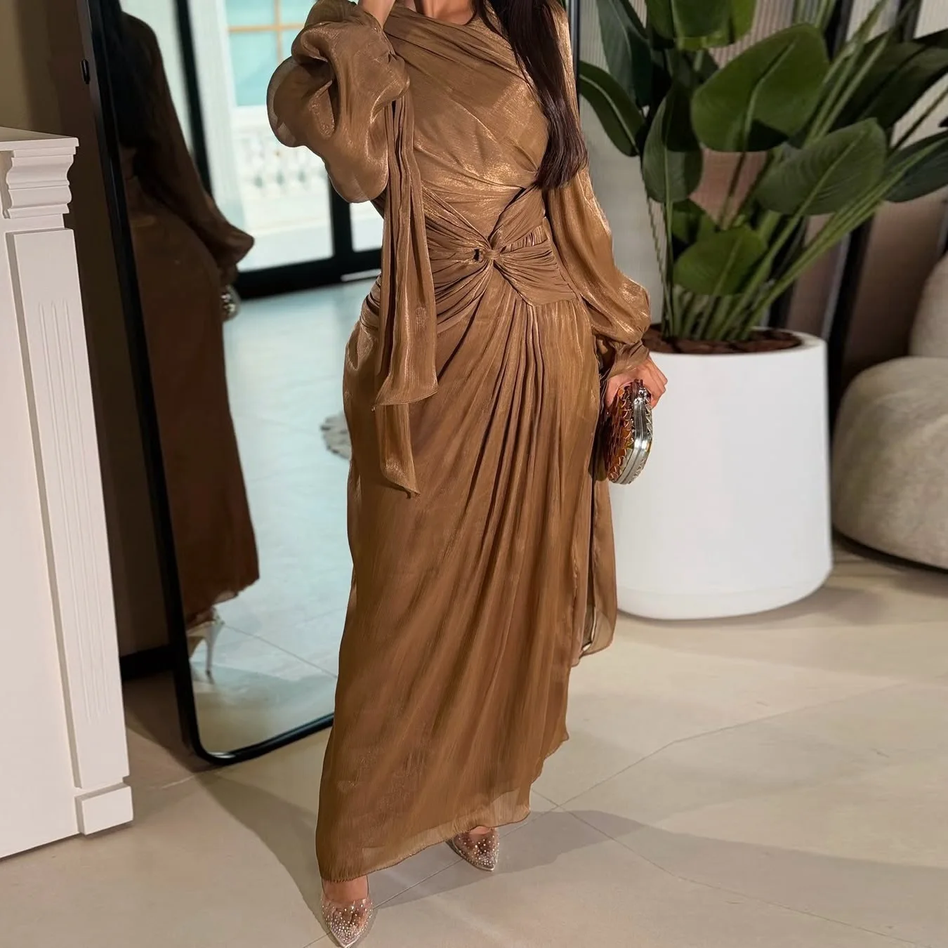 sachin and babi light blue dress Stylish 1920s Drop Waist Dress Try-On Response main image 1