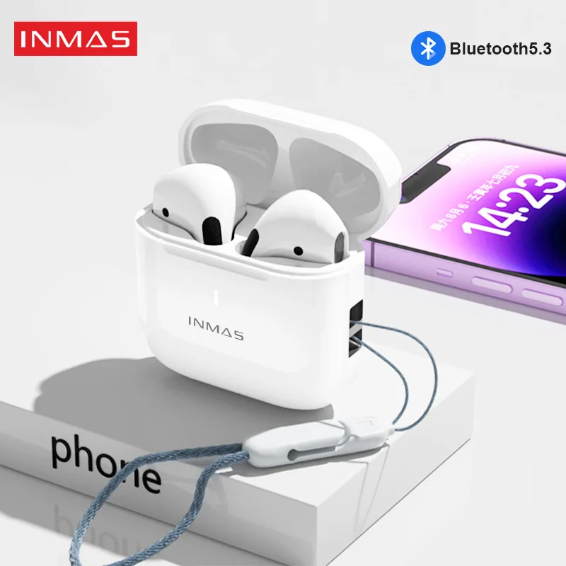 

INMAS Buds5 True Wireless Earphone Sport Earbuds MIJIA HIFI Stereo Sound Bluetooth5.3 Headphone With Mic For Android iOS