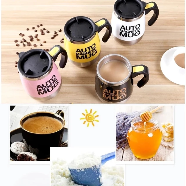 Self Stirring Mug Auto Mixing Coffee Cup  Stainless Steel Milk Whisk Cup  Mug - Mugs - Aliexpress