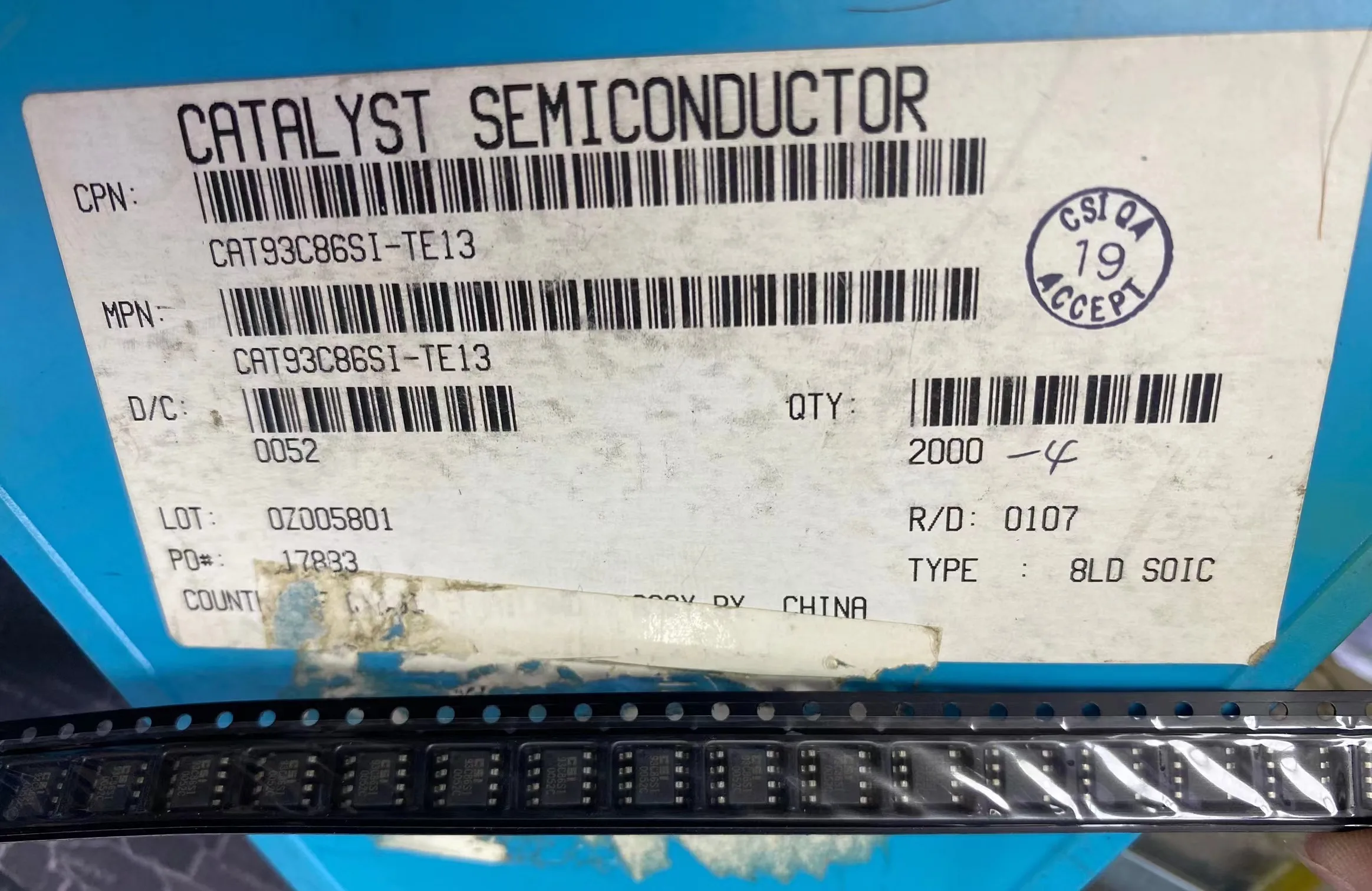 

CAT93C86SI-TE13 CAT93C86 93C86 BOM originalmatching / one-stop chip purchase