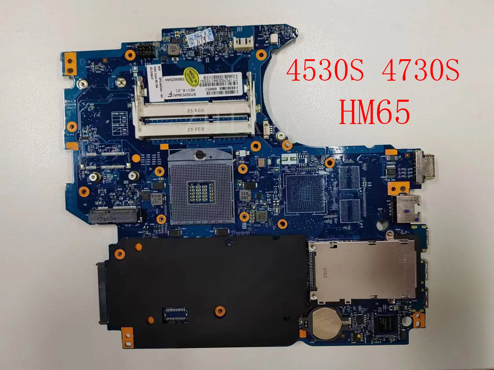 Placa-mãe Completa Testada para hp Probook Probook 4530s 4730s Hm65 Ddr3 Uma Hm65 658341001 646246-001 6050a2465501-mb-a02