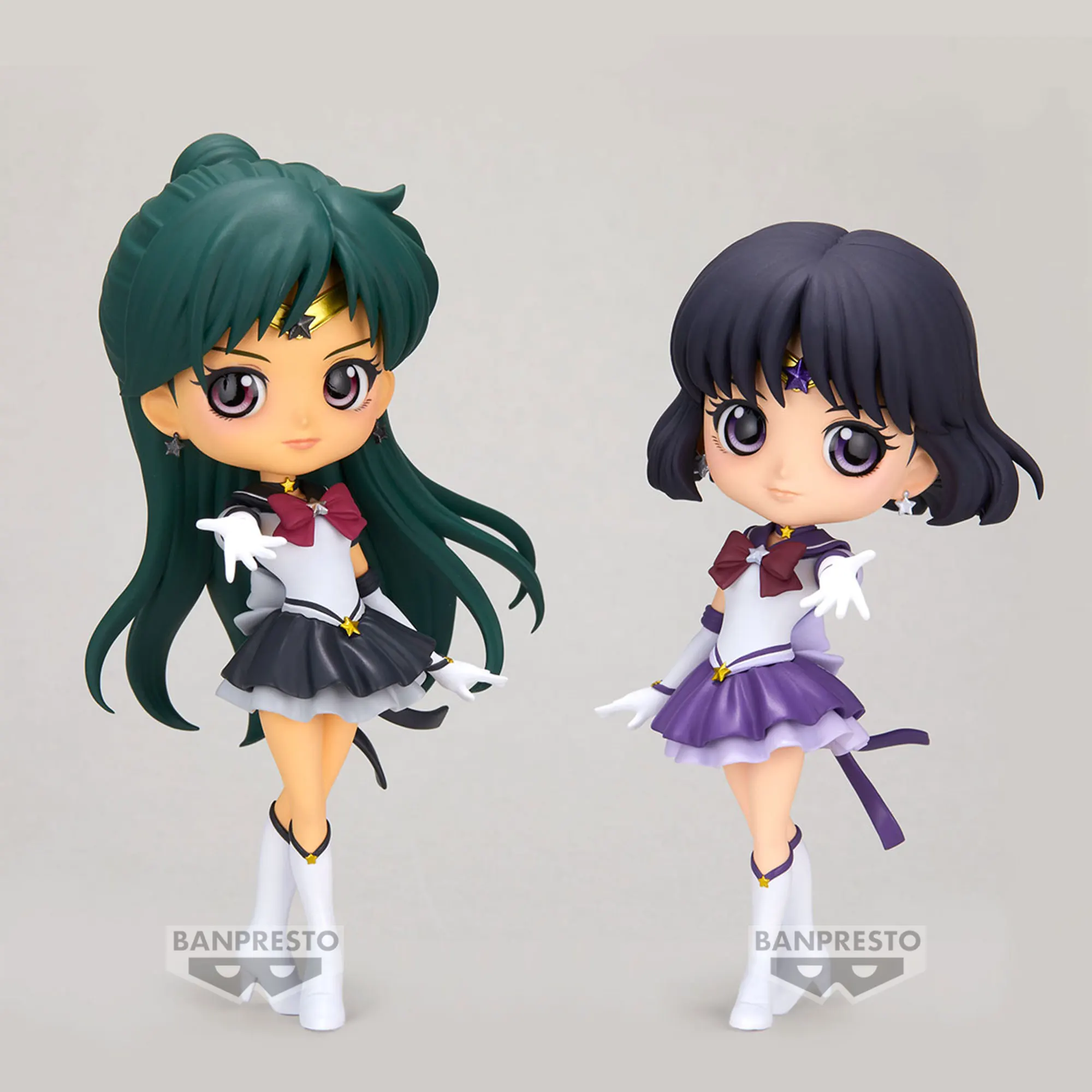 

Original BANDAI Sailor Moon Saturn Meiou Setsuna Tomoe Hotaru Anime Qposket Figure Toys BANPRESTO Action PVC Model Xams Gift