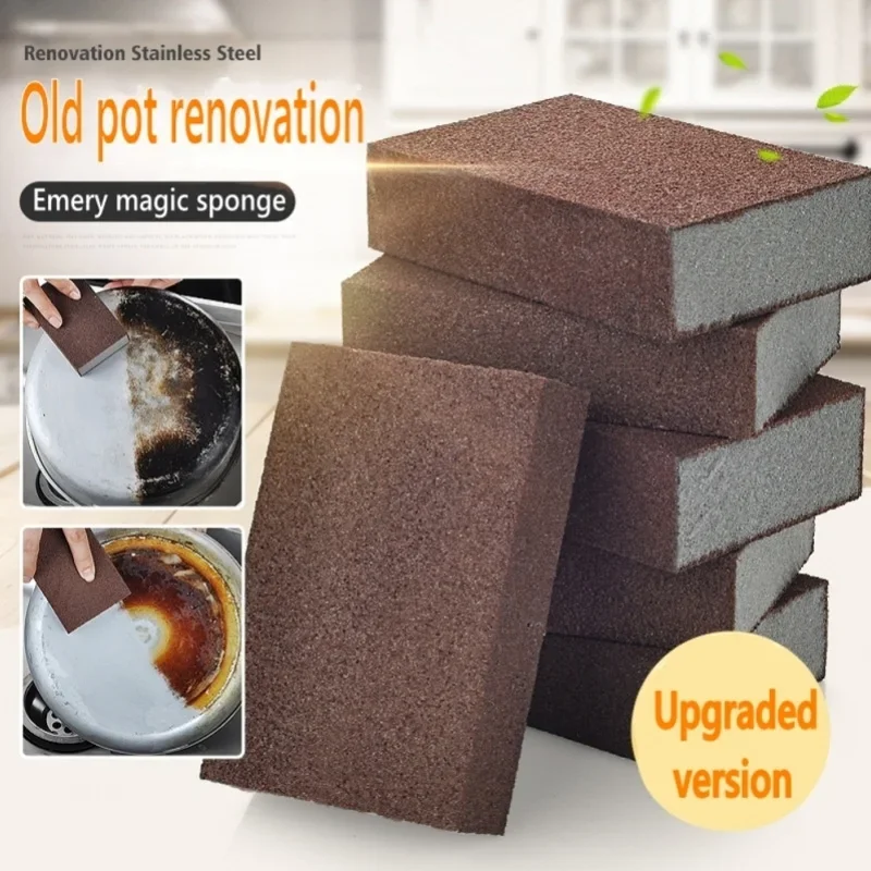 Wonder Magic Sponge Eraser Carborundum Removing Rust Cleaning Brush Cooktop Pot Descaling Scrub Dady Kitchen Reusable Washable 1
