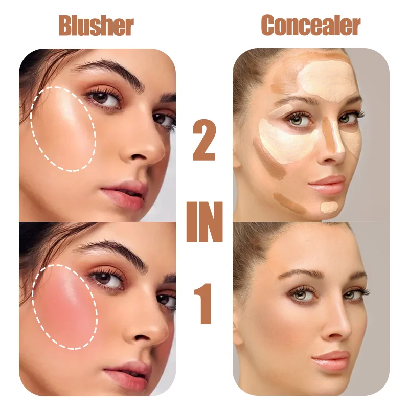 12 color plum concealer facelift powder blusher plate multi-function makeup plate poker iron box holiday gift 4