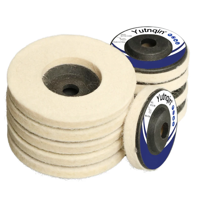 50mm/75mm/100mm Woll poliers cheibe Poliers ch eiben Winkels chleif scheibe Filz poliers cheibe für Metall marmor Glaskeramik