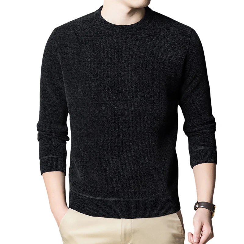 Pullovers Men's Clothing Knit Men's Sweat-shirt Autumn Fashion Sweater For Men Casual Hombre Warm Solid Spring Male Streetwear