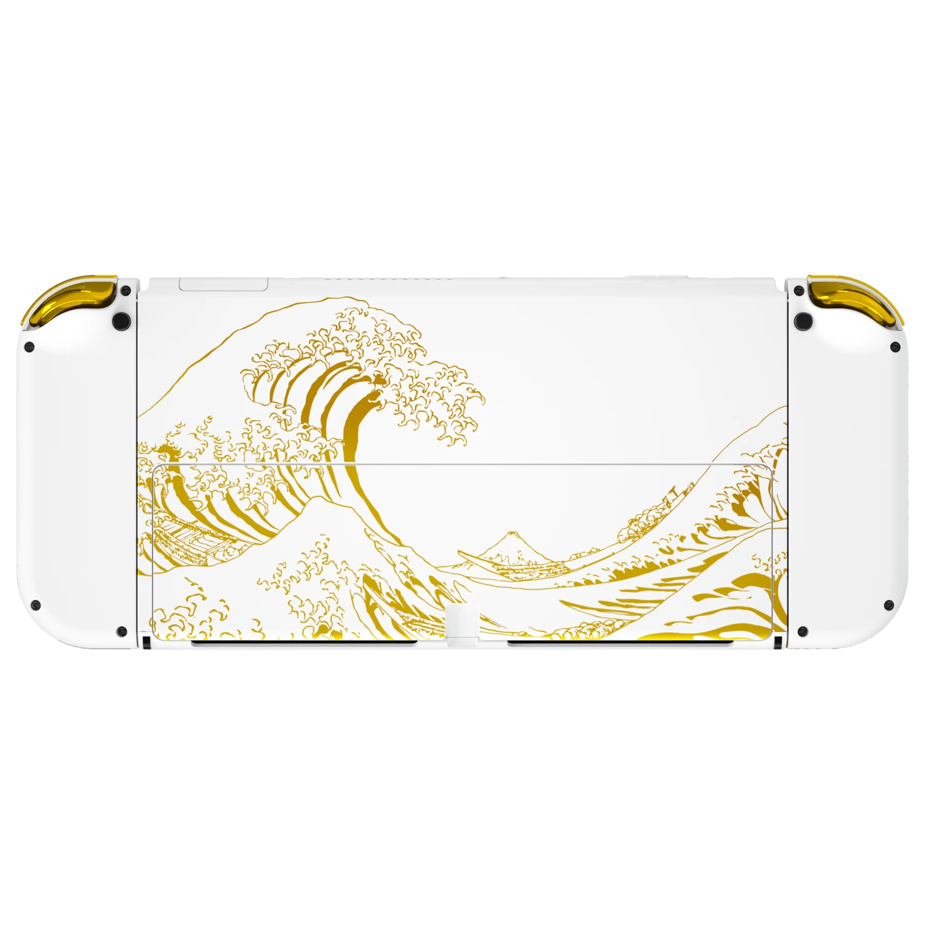 Extremate Splattering Pintura Conjunto Completo Escudo Substituição Placa Traseira Kickstand Botões de Alojamento Joycon para Nintendo Switch Oled - Image 2