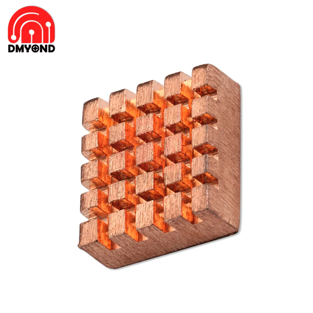 8pcs 14mm&times;12mm&times;5.5mm Cooling Copper Heat Sink for Video Card CPU Raspberry Pi VGA RAM Cooling Radiator Cooler