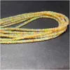 Veemake White Yellow Fire Opal Rondelle Beads Jewelry Design Making Natural Gemstones Crystal DIY Necklace Bracelets Earrings 6