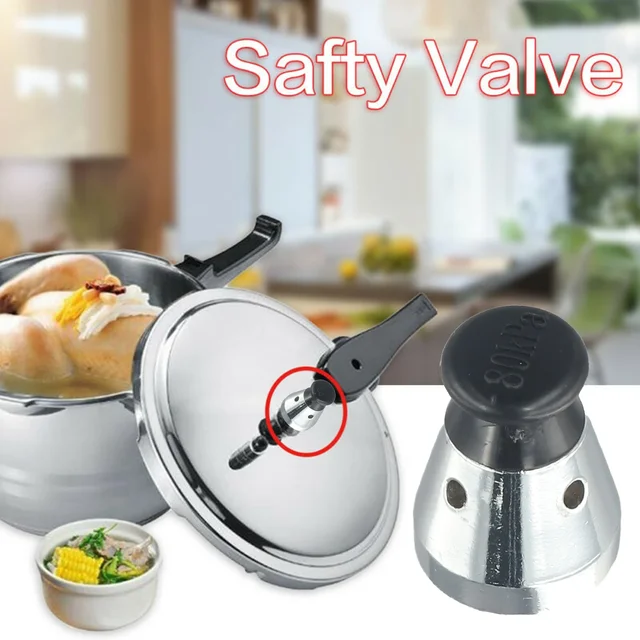 Accessories Cooker Cap Cookware Kit Pressure Cooker Replacement Safety Valve Stainless Steel Useful Convenient 4