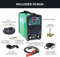 Welding Machine 201 DC TIG Stick Welder 110v/220v Dual Voltage Features Lift Start and High Frequency Modes for DC Welding 2