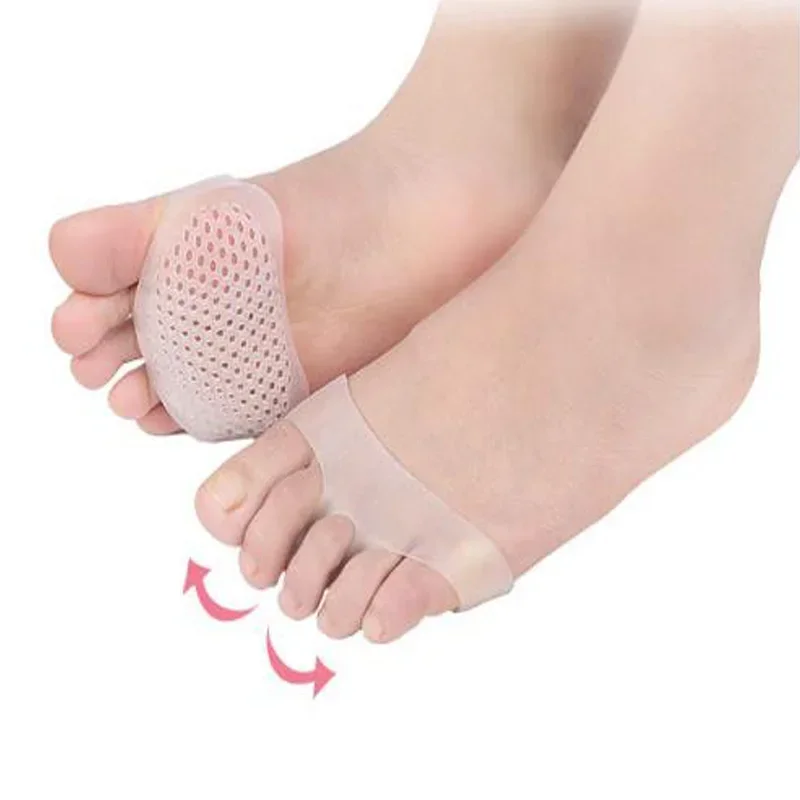Silicone Metatarsal Pads Toe Separator Pain Relief Foot Pads Orthotics Foot Massage Insoles Forefoot Elastic Cushion Care T toe pads forefoot pads forefoot cushion metatarsal sleeve shoe insoles