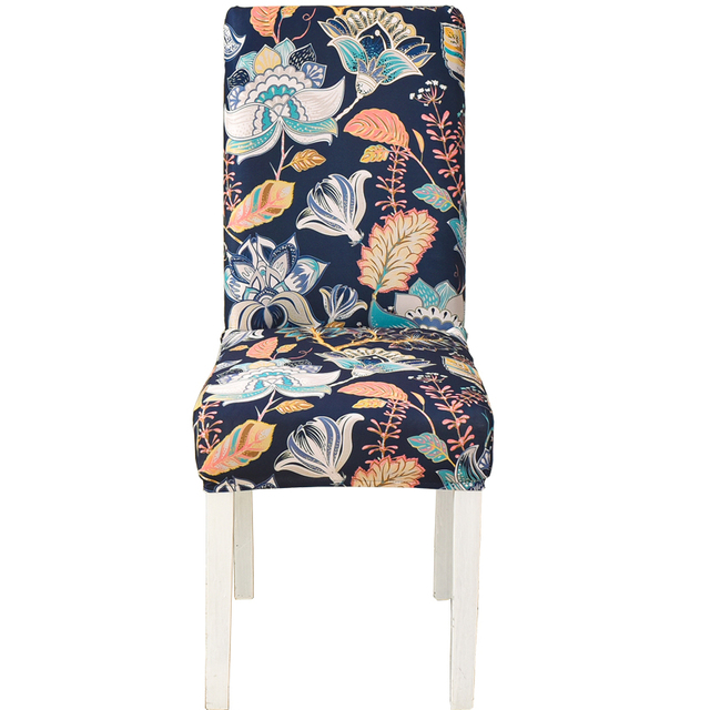 Chair Covers for Dining Room Printed Stretchable Dining Chair Slipcover Washable Removable for Kitchen Hotel,Restaurant