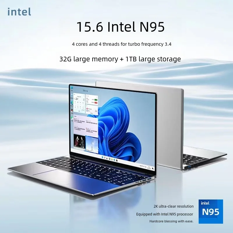 Ноутбук Yepo, 15,6 дюйма, Intel N5095/N95, 8 + 16 ГБ, LPDDR4, 256/512 ГБ SSD
