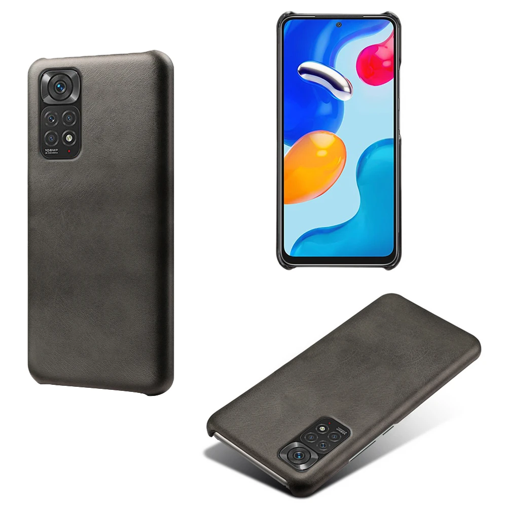 

Luxury Vegan PU Leather Cover For Xiaomi Redmi Note 11 Pro 5G Funda Wearable Slim Coque For Redmi Note 11E Pro 11Pro 6.67" Case