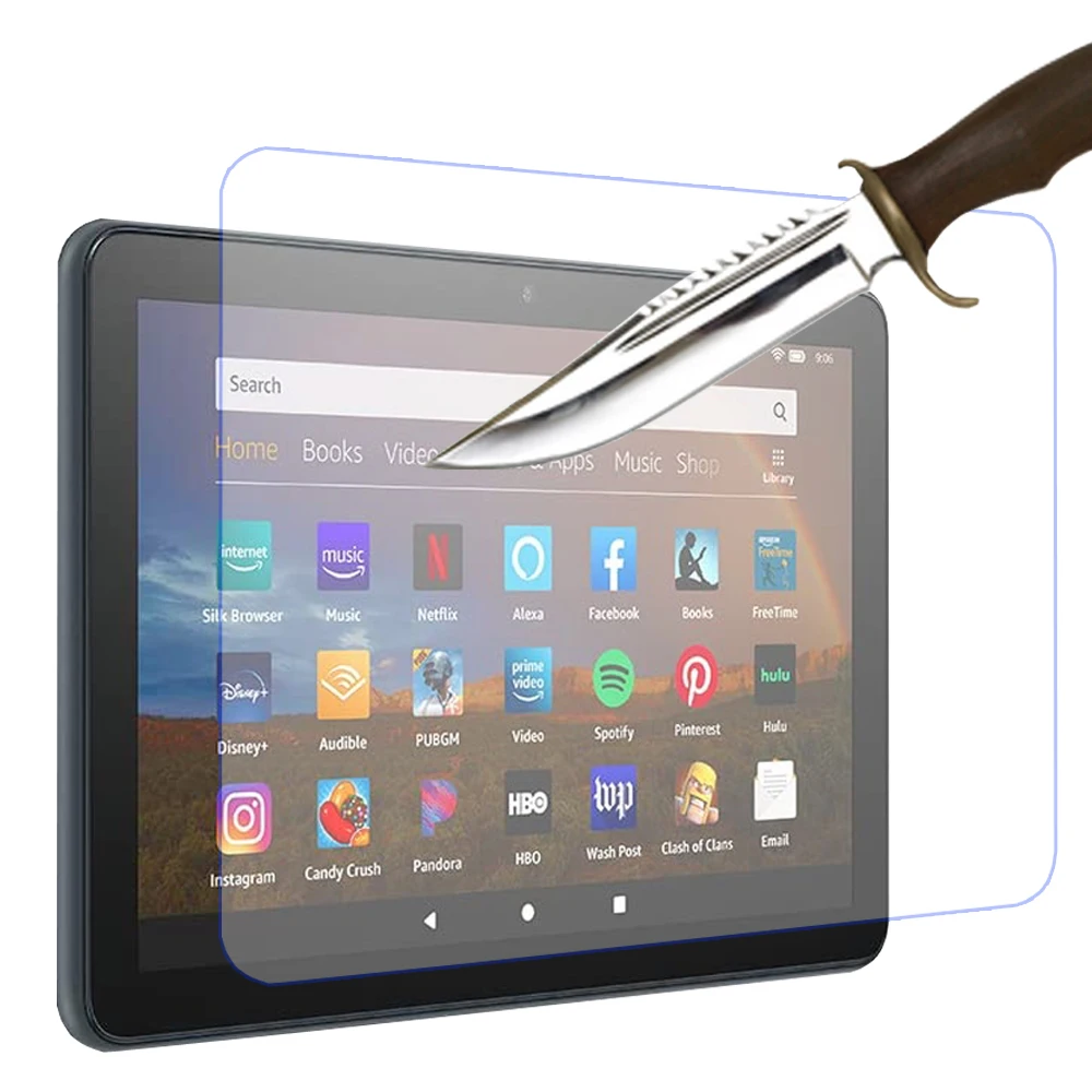 Film protecteur d'écran en verre pour tablette, dureté 9H, pour Amazon fire HD 8 plus enfants pro 2022 12e génération 8 en effet Guatemala