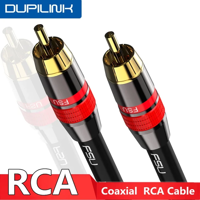 RCA To RCA Cable Digital Coaxial Audio Cable Male Stereo Connector For TV  DVD Amplifier Hifi Subwoofer - AliExpress