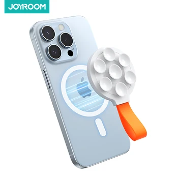 Joyroom Magnetic Suction Cup Phone Mount Universal Mirror Shower Silicone Suction Phone Case Grip Stand Holder For iPhone 15 14