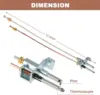 1set 91603 Jade Pilot Assembly with Tube Valve Thermocouple RV Replacement 96110 fit for Atwood Water Heater 961110 2004 jayco 3