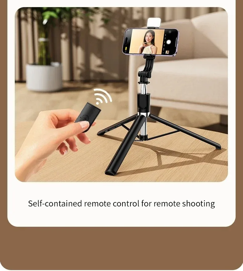 Selfie Stick 1700mm Ultra Long Stretch Portable Phone Holder Bluetooth Remote With Fill light Tripod Stand For Live Broadcas