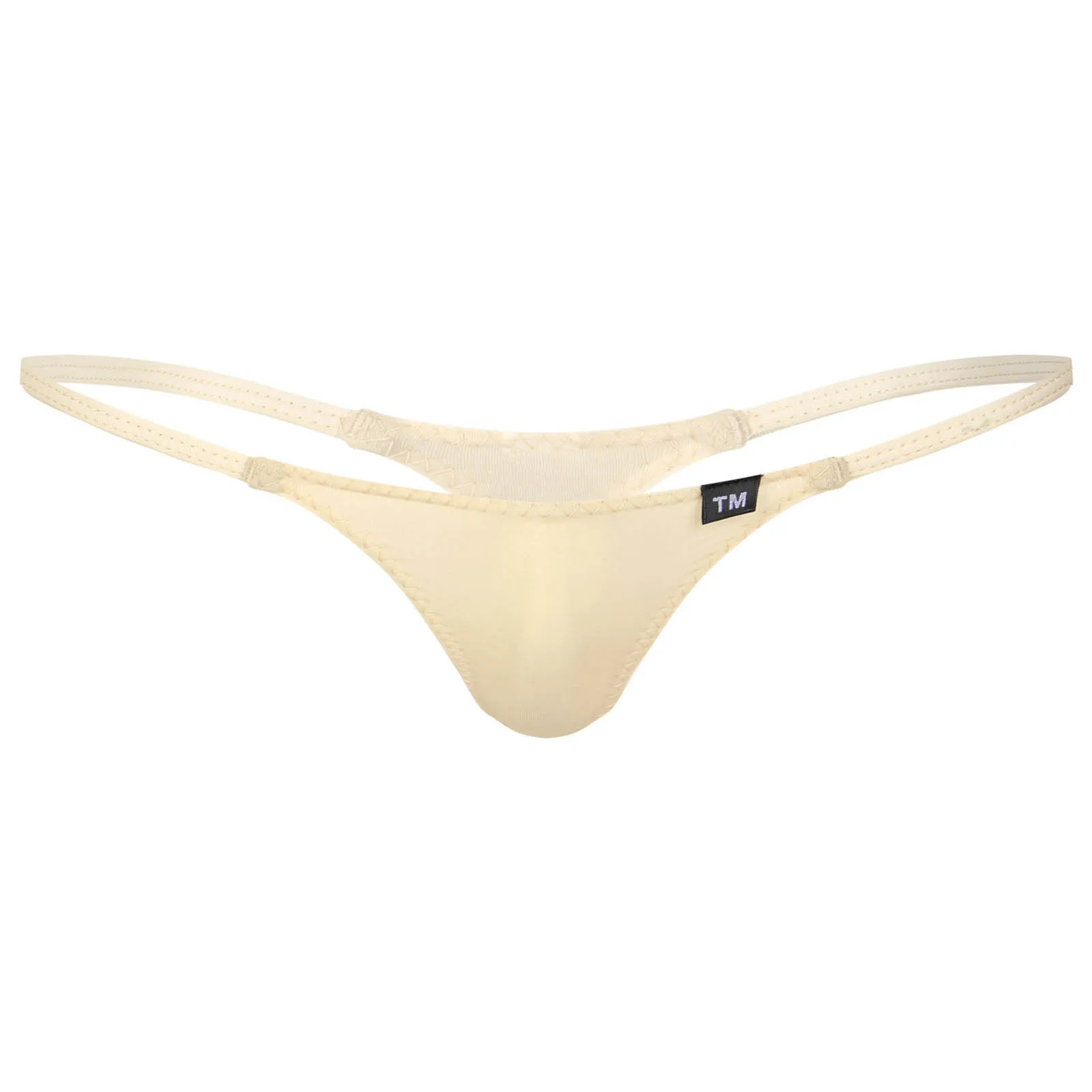 thumbnail image 1 of Tanga de talle bajo para hombre, ropa interior de Bikini, cintura elástica de Color sólido, Tanga de malla transparente, calzoncillos transparentes, 1 of 5