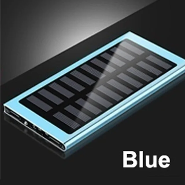 power bank 10000mah Solar 50000mah Power Bank External Battery 2 USB LED Powerbank Portable Mobile phone Solar Charger for Xiaomi mi iphone 7 8 X power bank power bank Power Bank