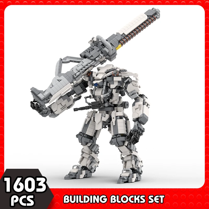 

MOC MK17 Guardianed Robot Action Figures Mech Warrior Knight Building Block Weapon Brick Deformation Sword Assemble Boy Toys