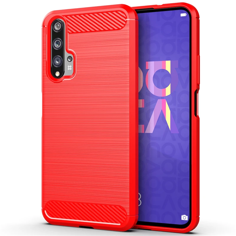 Premium Shockproof Silicone Carbon Fiber Phone Case
