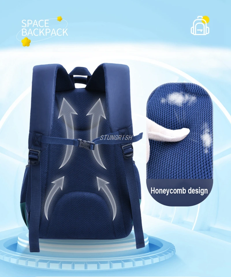 Kids Backpack Set With Insulated Lunch Box – Cute School Bag For Girls, Galaxy Blue - View #2