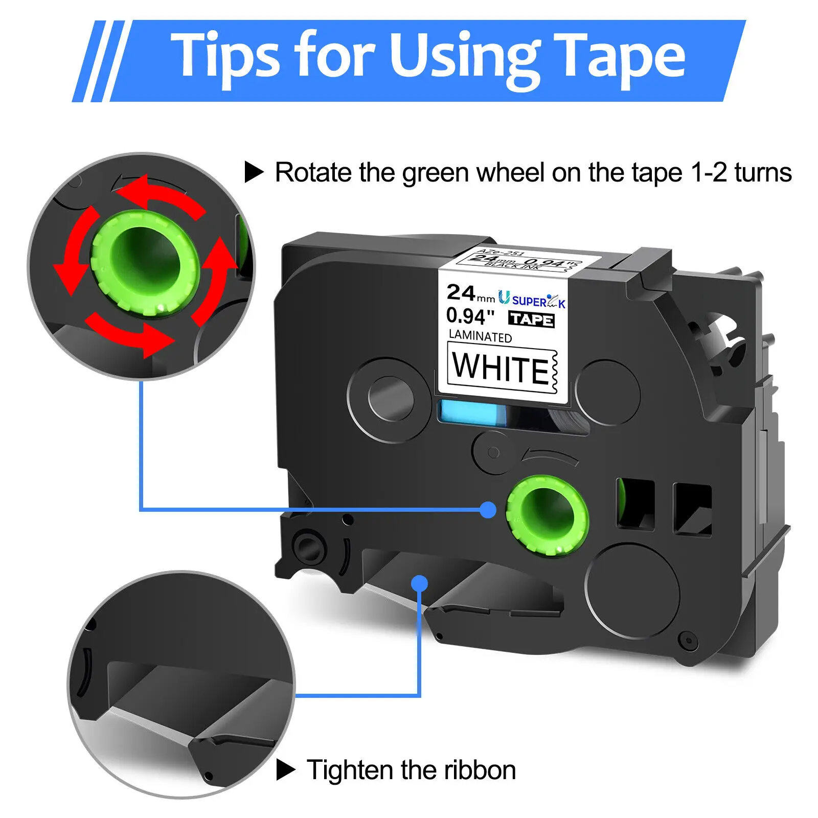 Brother Tze231 tze label tape Tze-231 TZE-631 12mm Cartridge ribbon P-touch Label Maker PT-D210 H110 E105 1080 D400 1230PC