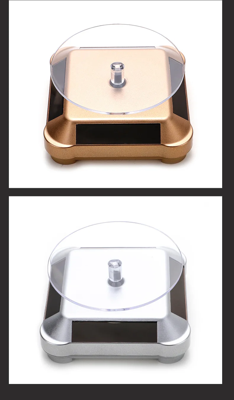 Solar Showcase 360 Automatic Rotating Turntable Jewelry Organizer