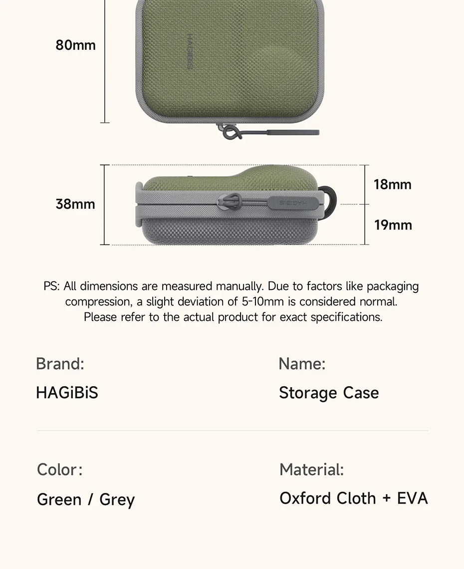 Hagibis Portable Hard Case for DJI Osmo Nano