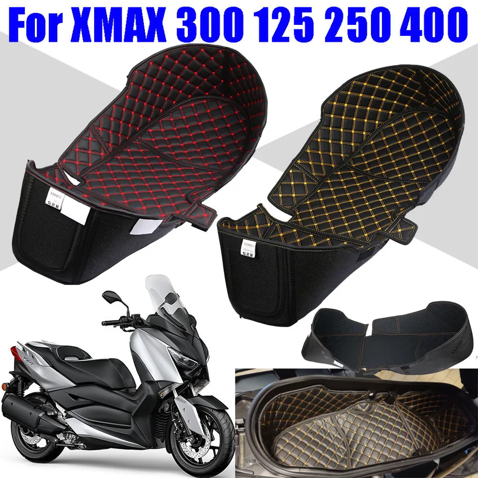 Motorfiets Kofferbak Bescherming Liner compartiment Pad Opbergdoos Mat voor Yamaha Xmax 125 Xmax 250 Xmax 300 Xmax 400 (rood