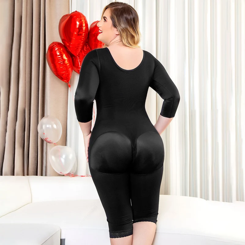 Full Body Fajas Shaper Tummy Control Women Corset Post-Surgical Girdle with Side Closure Women Daily Life Use Double Compression